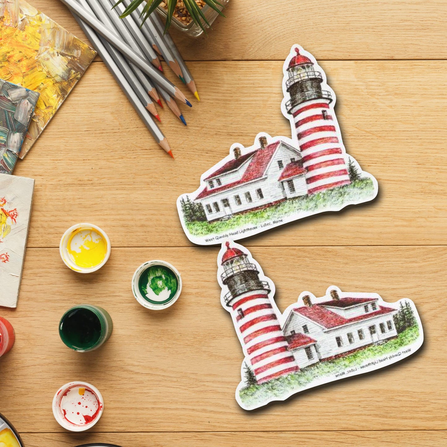 West Quaddy Lighthouse (5.25" x 4.25")