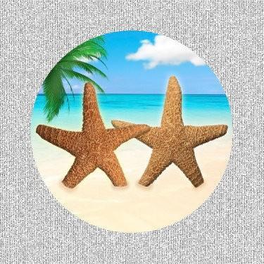 Starfish Beach (5.75" x 5.75")